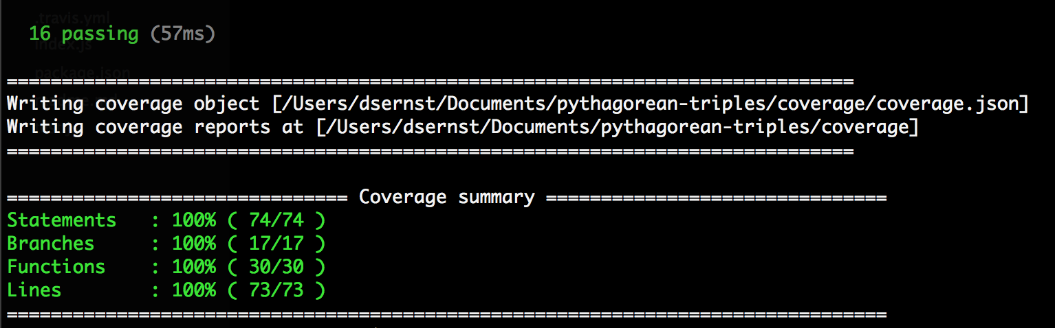 screenshot of coverage